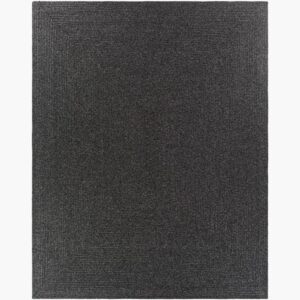 Chesapeake Bay Black  Outdoor Rug by Livabliss