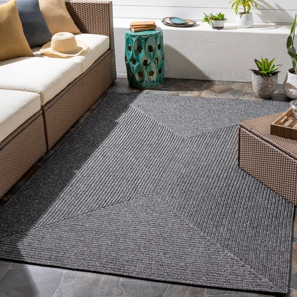 Chesapeake Bay Black Outdoor Rug by Livabliss - Image 2