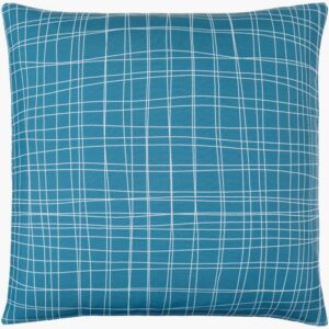 Draft Teal Pillow by Livabliss