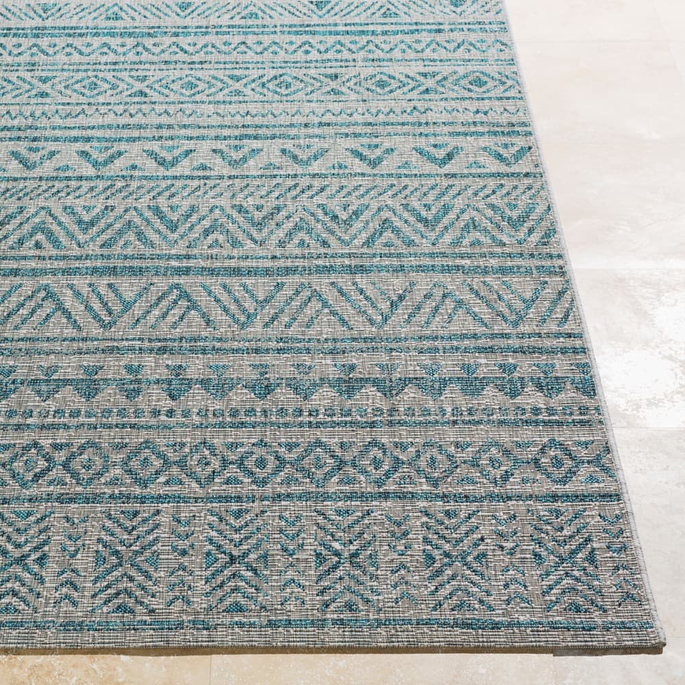 Eagean Green Outdoor Rug by Livabliss - Image 5
