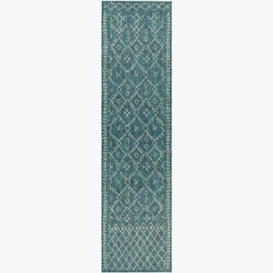 Eagean Aqua Outdoor Rug by Livabliss