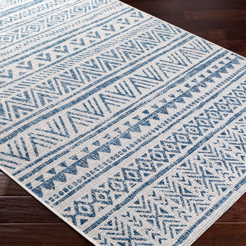 Eagean Blue Outdoor Rug by Livabliss - Image 3