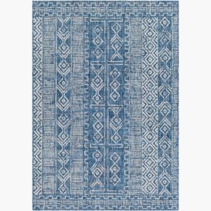 Eagean Light Blue  Outdoor Rug by Livabliss