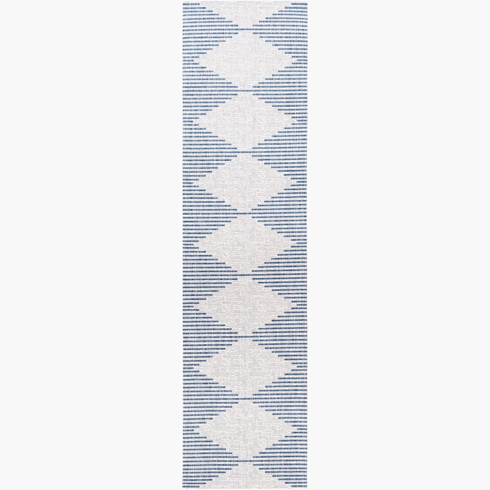Eagean Dark Blue Outdoor Rug by Livabliss