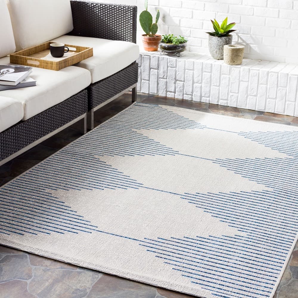Eagean Dark Blue Outdoor Rug by Livabliss - Image 7