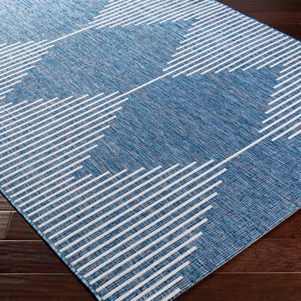 Eagean Dark Blue Outdoor Rug by Livabliss - Image 3