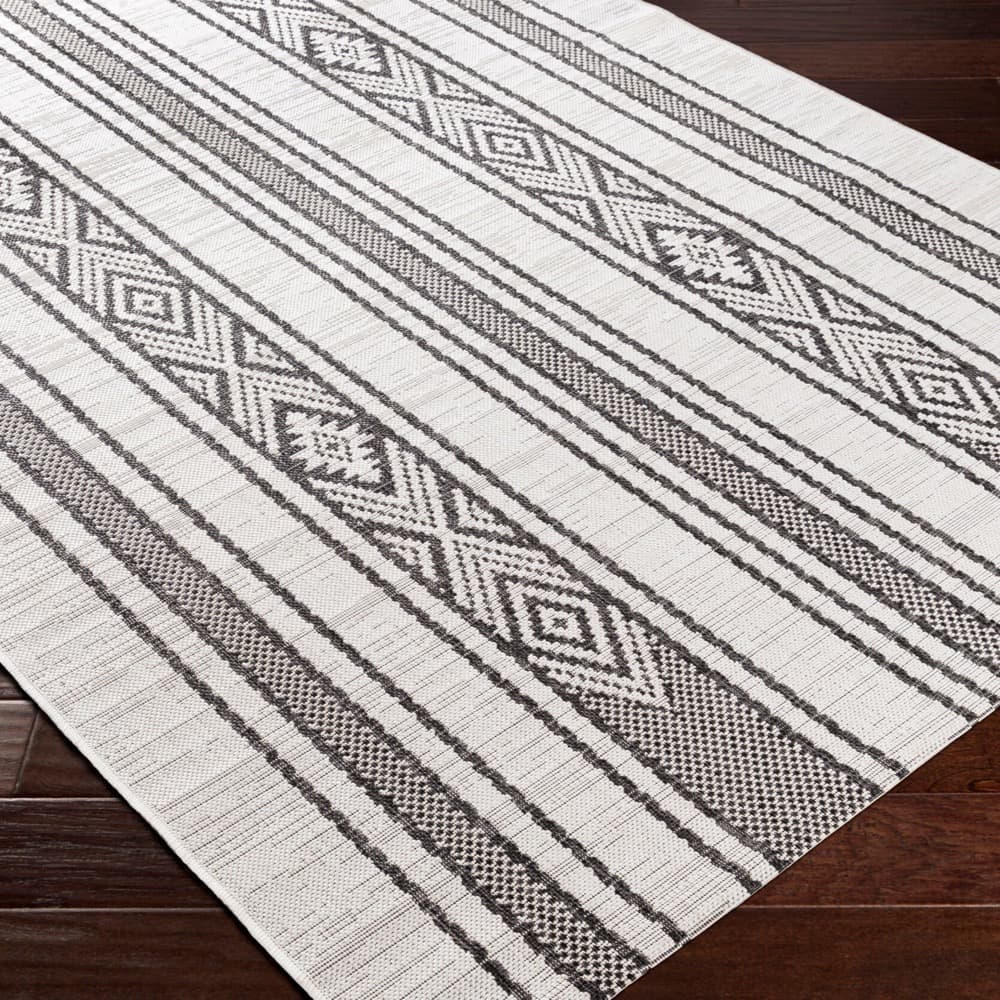 Eagean Black Outdoor Rug by Livabliss - Image 3