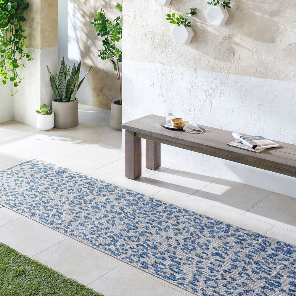 Eagean Blue Outdoor Rug by Livabliss - Image 2