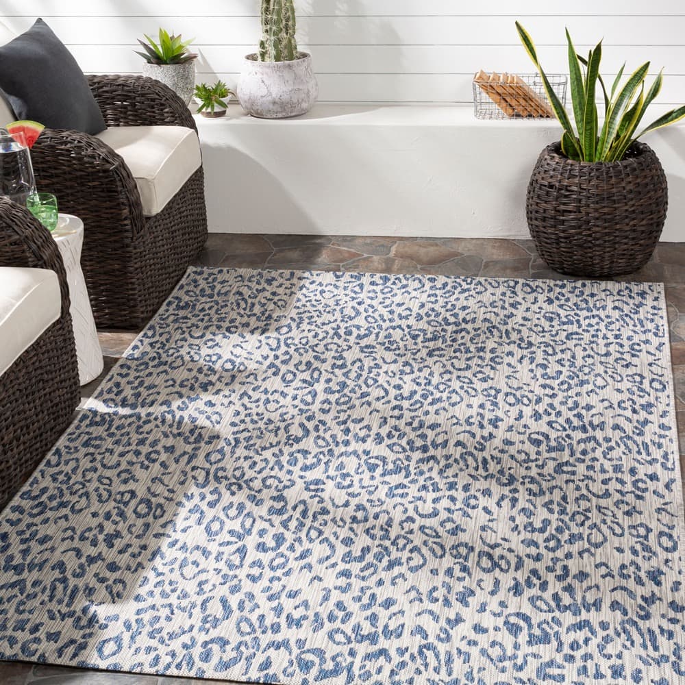 Eagean Blue Outdoor Rug by Livabliss - Image 7