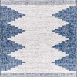 Eagean Blue  Outdoor Rug by Livabliss