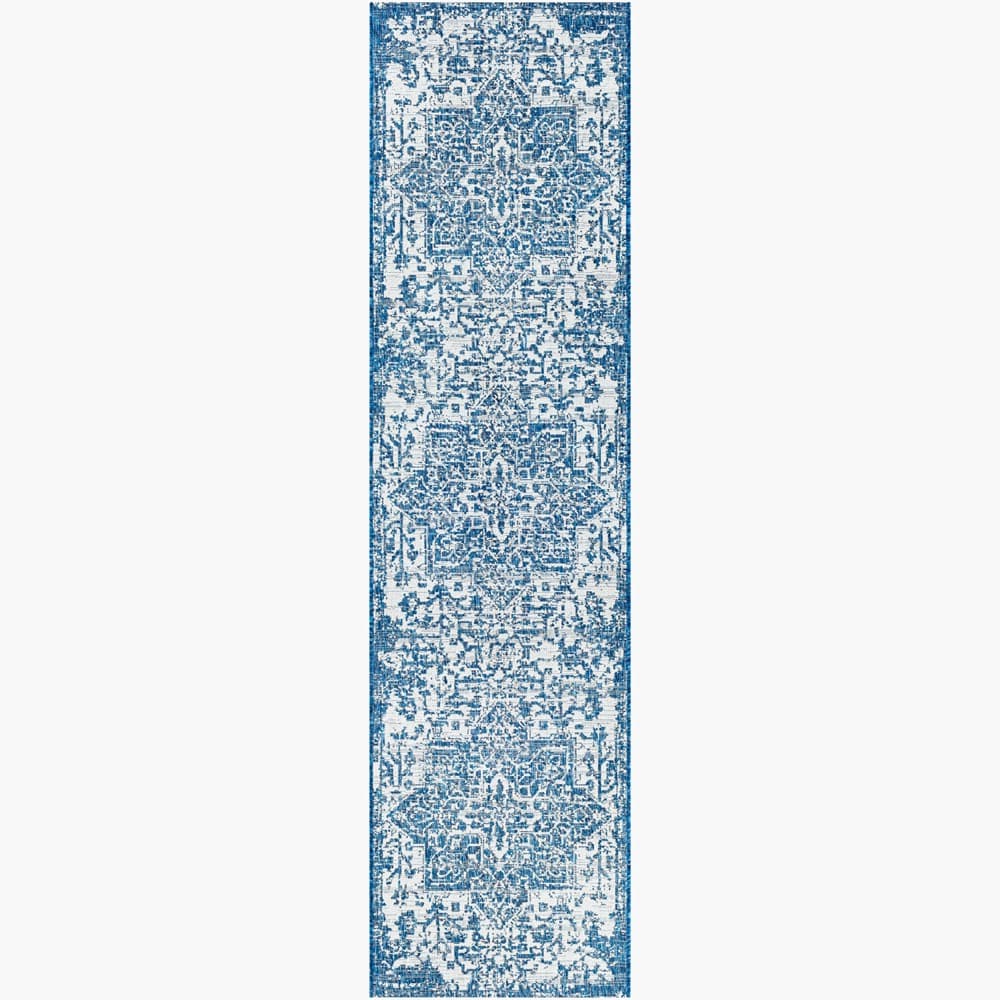 Eagean Blue Outdoor Rug by Livabliss