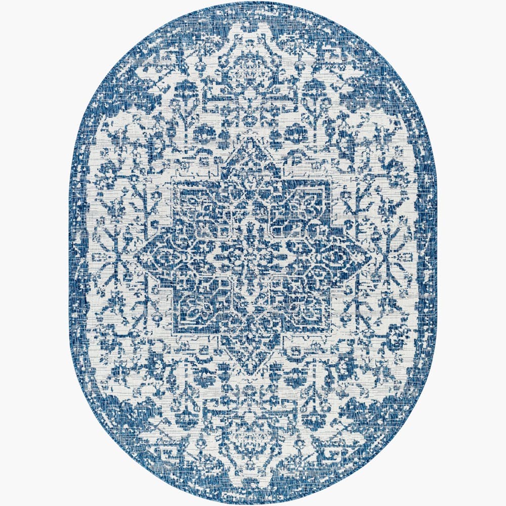Eagean Blue Outdoor Rug by Livabliss - Image 9
