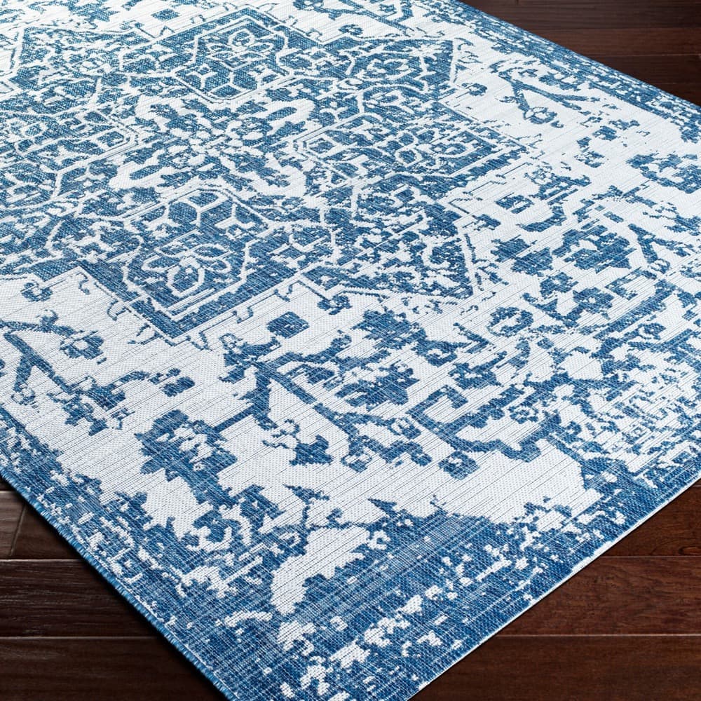 Eagean Blue Outdoor Rug by Livabliss - Image 3