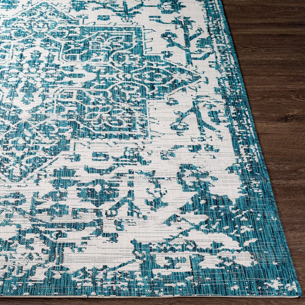 Eagean Teal Outdoor Rug by Livabliss - Image 4