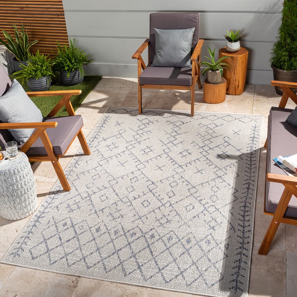 Eagean Oatmeal Outdoor Rug by Livabliss - Image 2