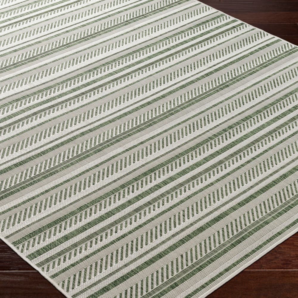 Eagean Grass Green Outdoor Rug by Livabliss - Image 2
