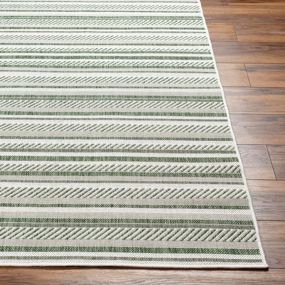 Eagean Grass Green Outdoor Rug by Livabliss - Image 3