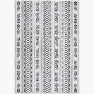 Eagean Cream  Outdoor Rug by Livabliss