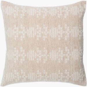 Elara Light Beige Pillow by Livabliss