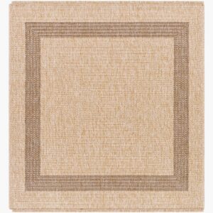 Encore Tan  Outdoor Rug by Livabliss