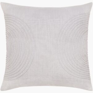 Erlands Light Gray Pillow by Livabliss
