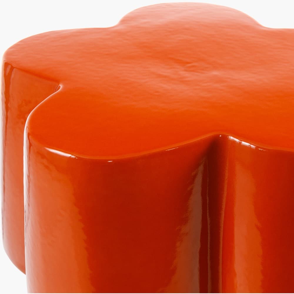 Falkland Road Burnt Orange Ceramic Garden Stool by Livabliss - Image 2