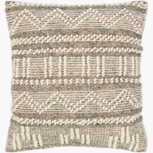 Faroe Beige Pillow by Livabliss