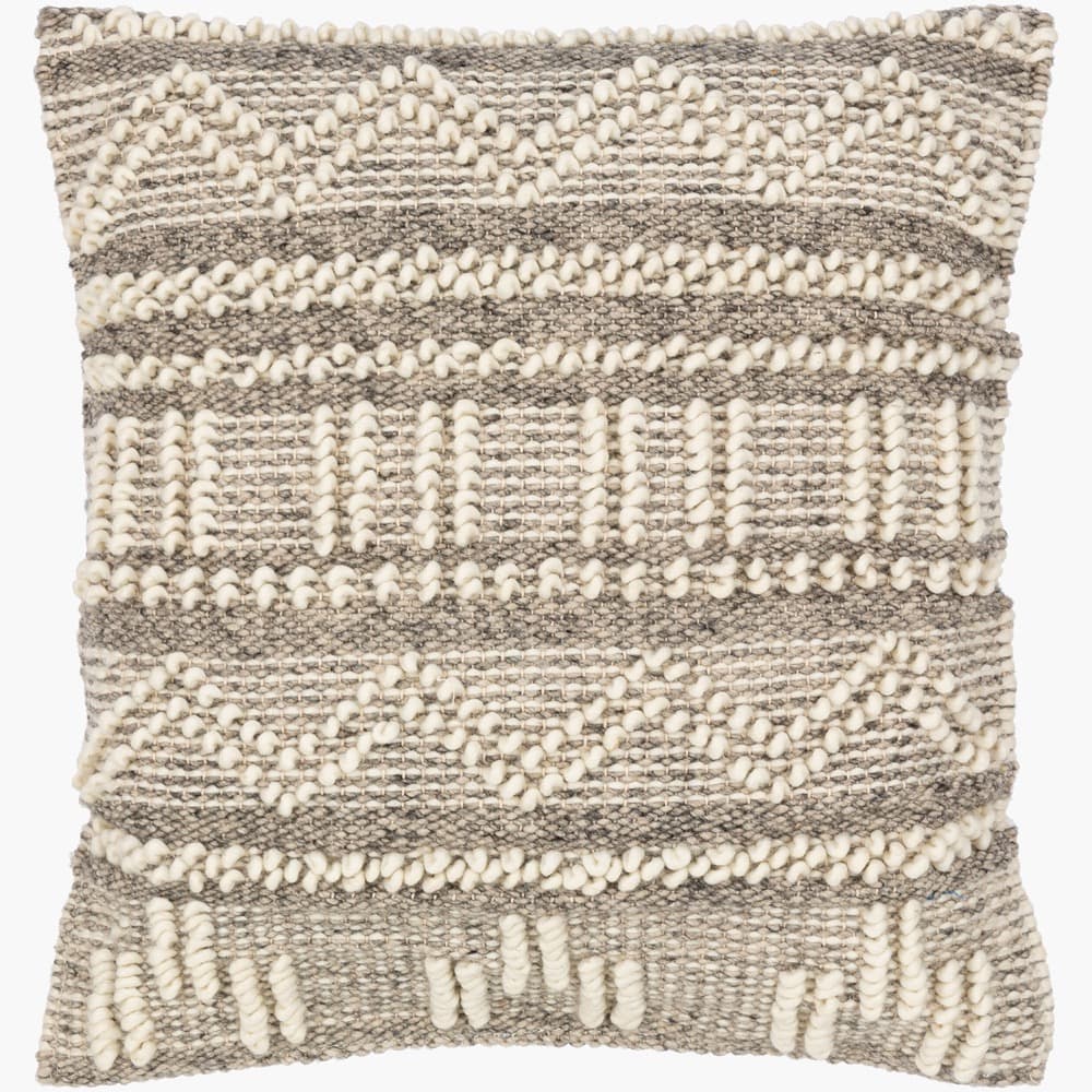 Faroe Beige Pillow by Livabliss
