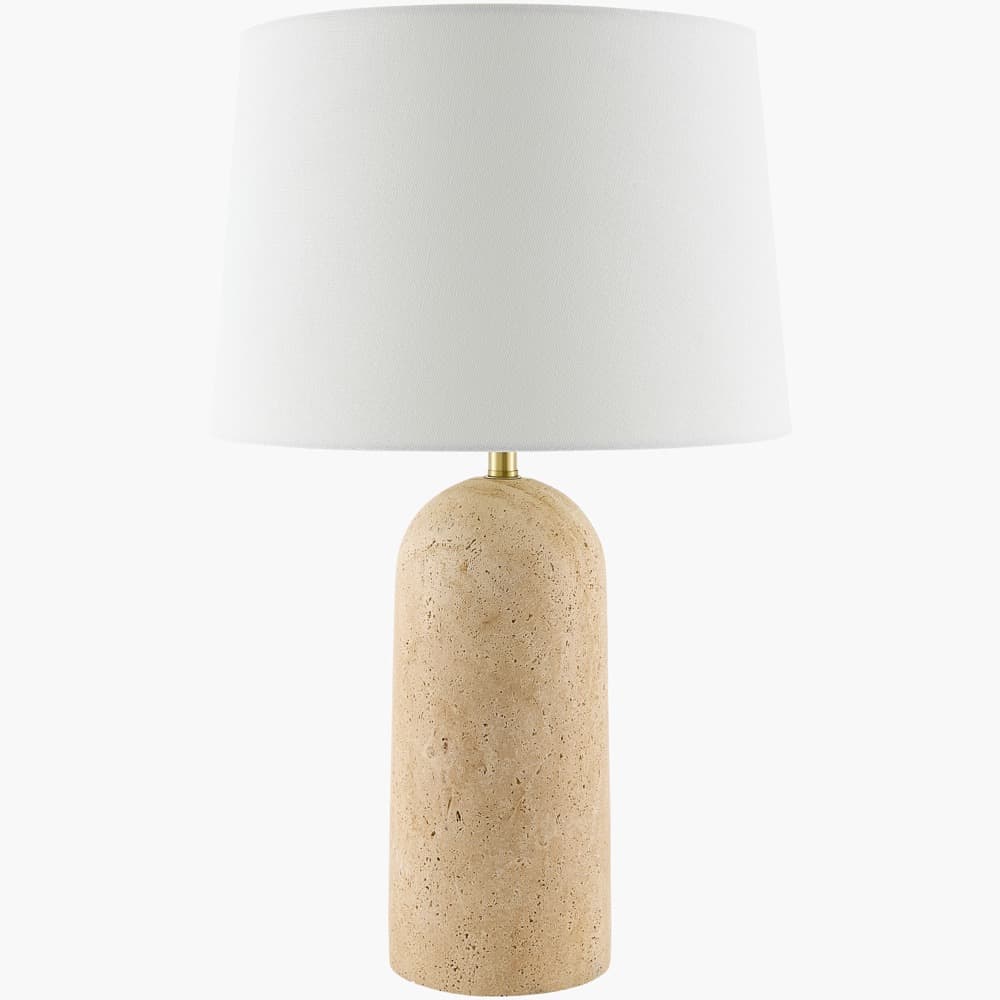 Autumn Laurel Travertine Accent Table Lamp by Galey Alix for Livabliss