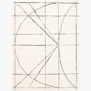 Architect Polyester Machine Woven Rug by Galey Alix for Livabliss