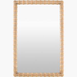 Karling Blair Pine Accent Mirror by Galey Alix for Livabliss