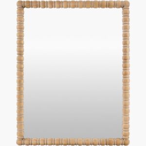 Karling Blair Pine Accent Mirror by Galey Alix for Livabliss