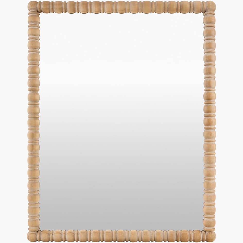 Karling Blair Pine Accent Mirror by Galey Alix for Livabliss