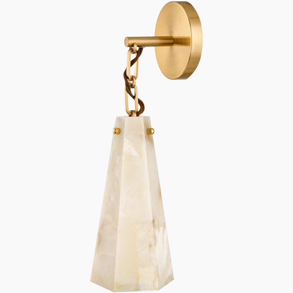 Sloane Stone Wall Sconce by Galey Alix for Livabliss