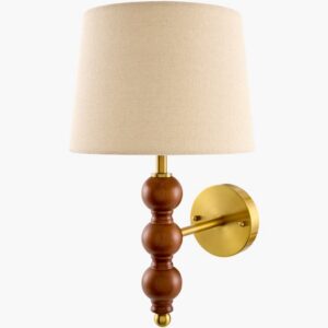 Wiluna Rubber Wood Wall Sconce by Galey Alix for Livabliss