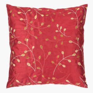 Blossom II Red Pillow by Livabliss