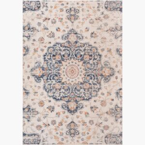 Huntington Beach Navy  Outdoor Rug by Livabliss