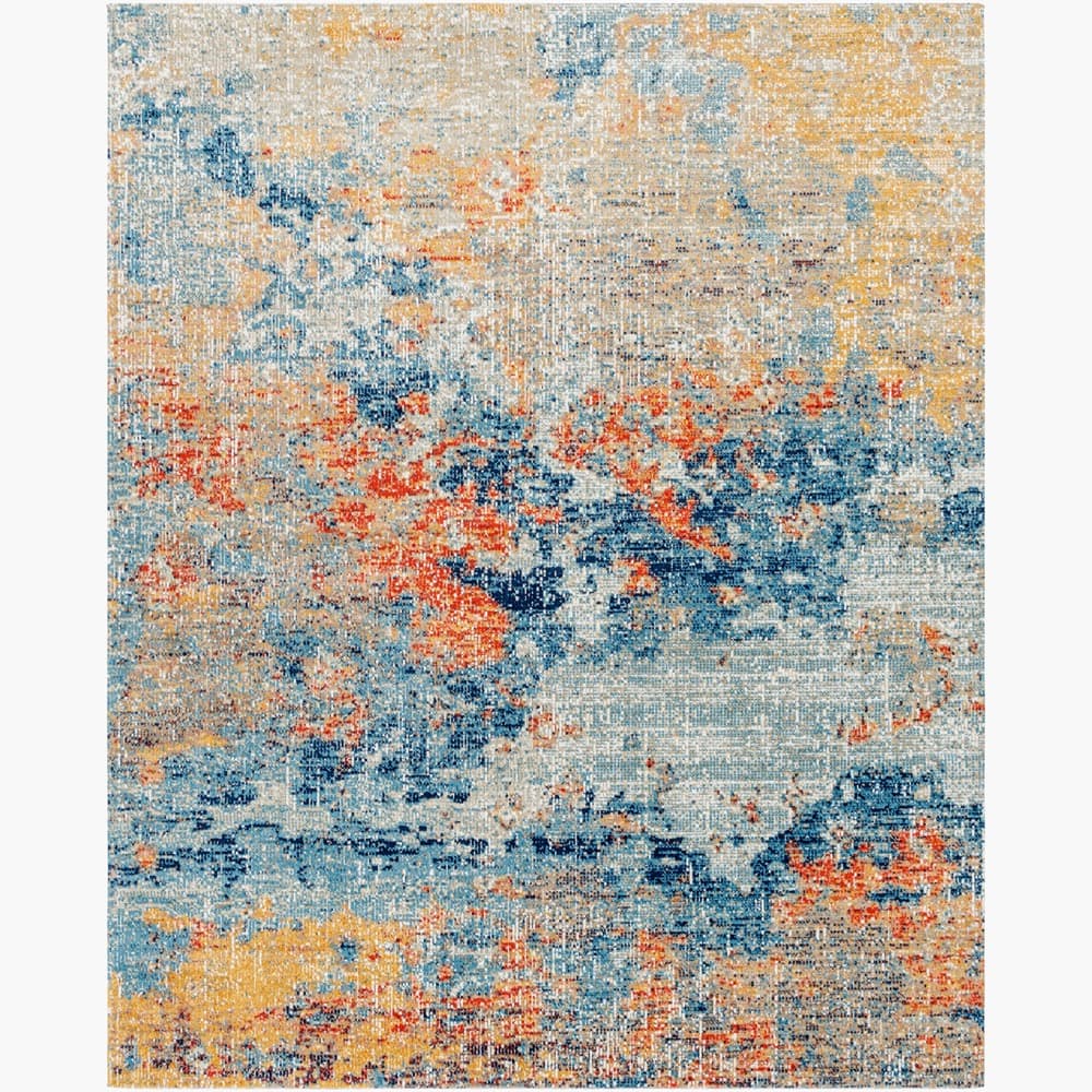 Huntington Beach Orange Outdoor Rug by Livabliss