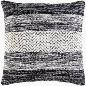 Levi Black Pillow by Livabliss