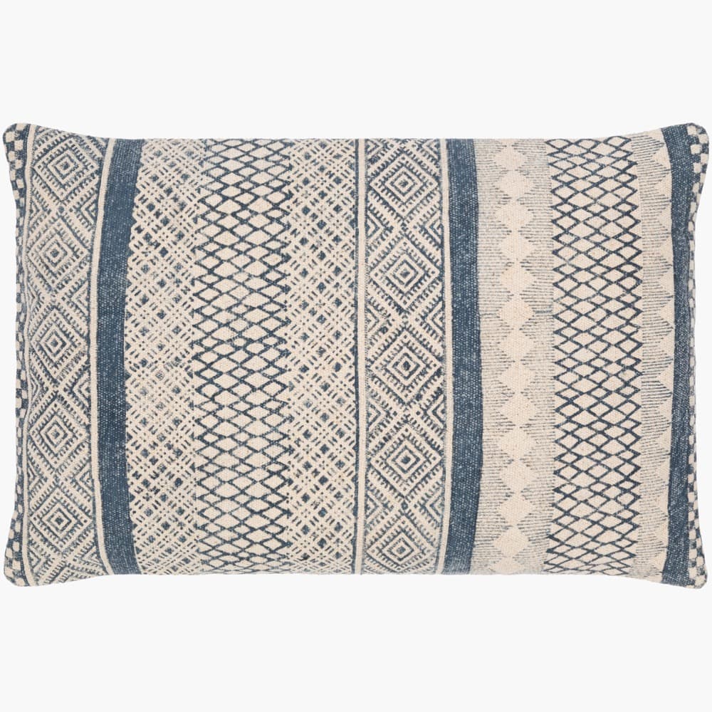 Janya Dark Blue Pillow by Livabliss - Image 3