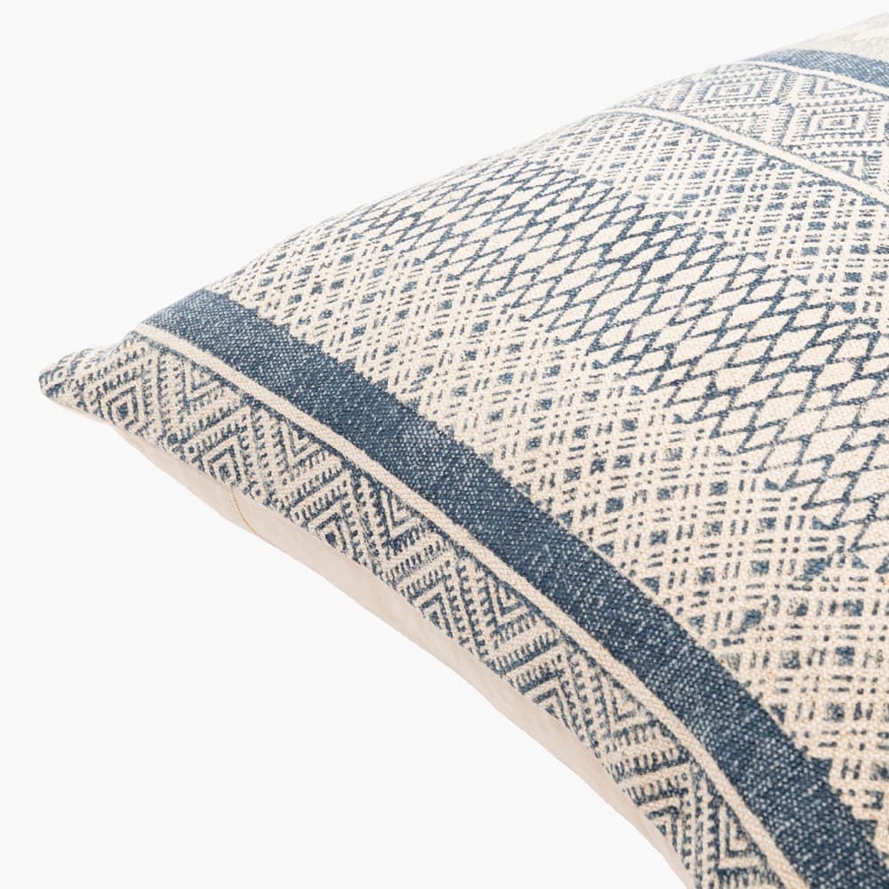 Janya Dark Blue Pillow by Livabliss - Image 2