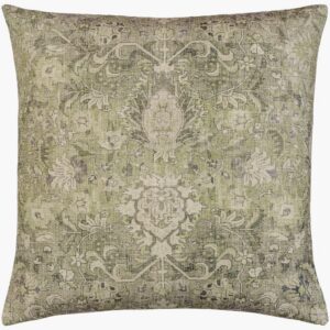 Jaya Olive Pillow by Livabliss