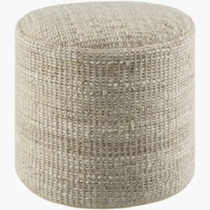 Kawe  Sandstone Jute Pouf by Livabliss
