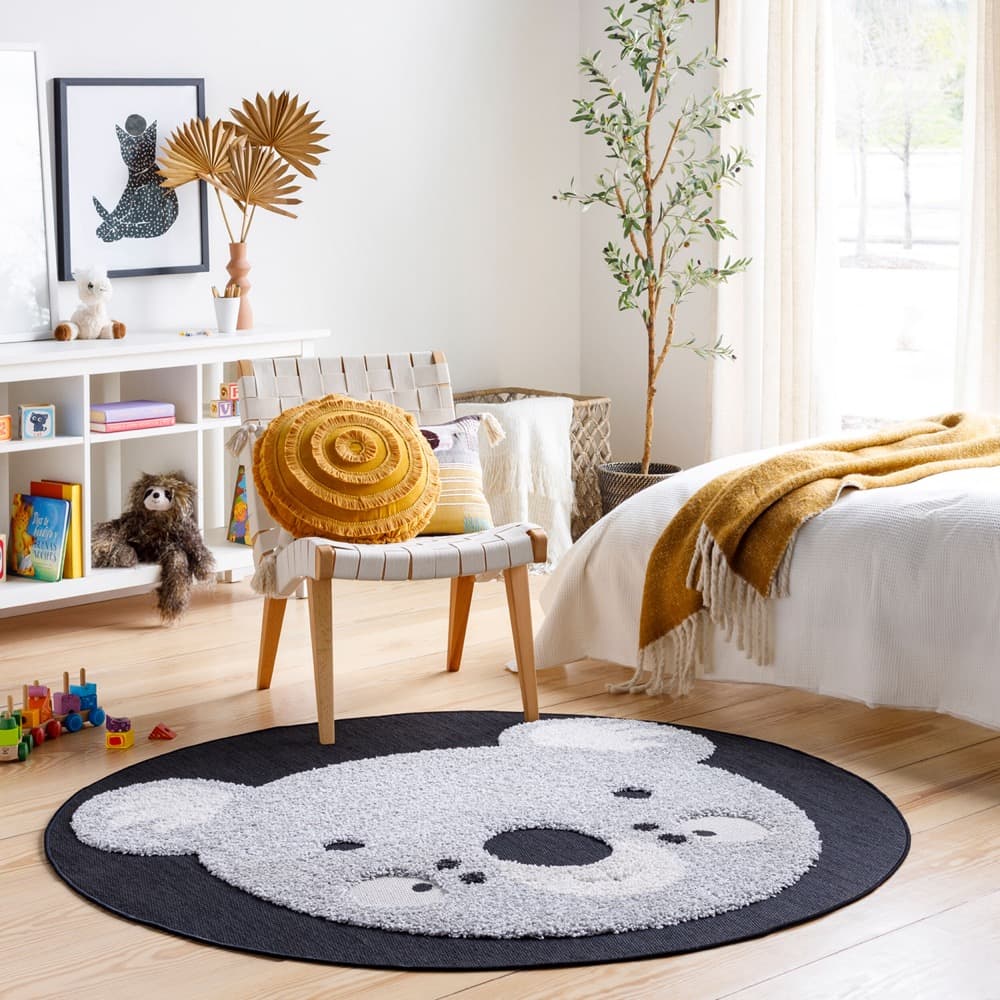 Kayra Charcoal Outdoor Rug by Livabliss - Image 2