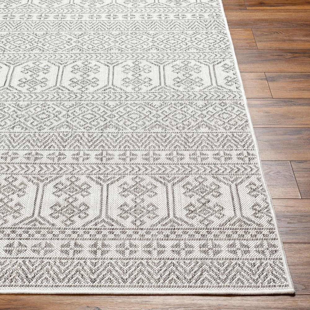 Long Beach Charcoal Outdoor Rug by Livabliss - Image 2