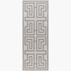 Long Beach Charcoal Outdoor Rug by Livabliss