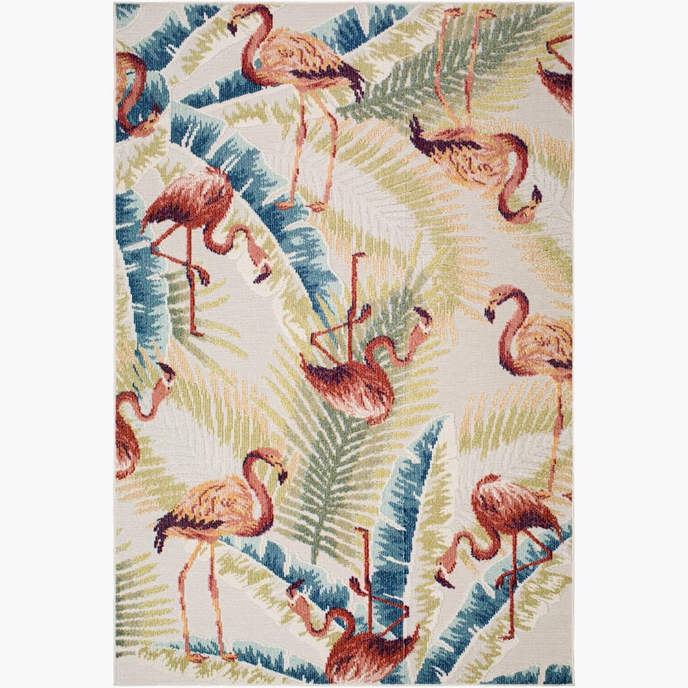 Lakeside Light Slate Outdoor Rug by Livabliss