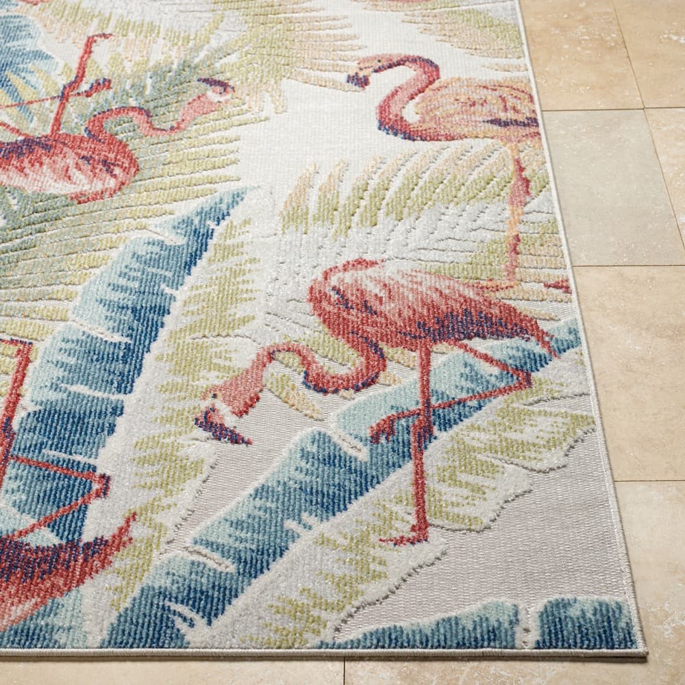 Lakeside Light Slate Outdoor Rug by Livabliss - Image 4