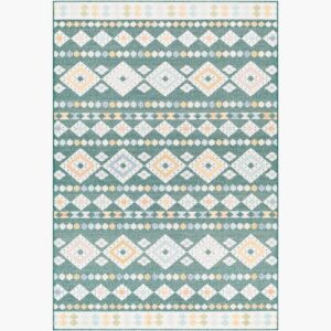 Lakeside Medium Green Outdoor Rug by Livabliss