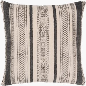 Lola Black Pillow by Livabliss